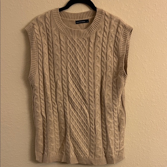 moon & madison Sweaters - Moon & Madison Knit Sweater in Beige